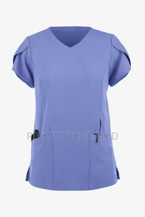 Flock Printed Nurse Scrub Suits, T-shirt With Logos
