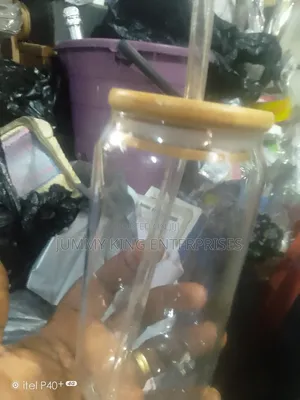 Wood Lid Glass Jar Airtight