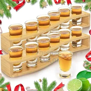 Shot Rack And Shot Glasses 6pcs