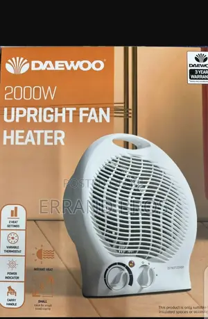 Portable Fan Heater Thermostat Control Hot Cold Setting