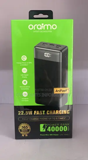 Oraimo 40,000 Mah Powerbank