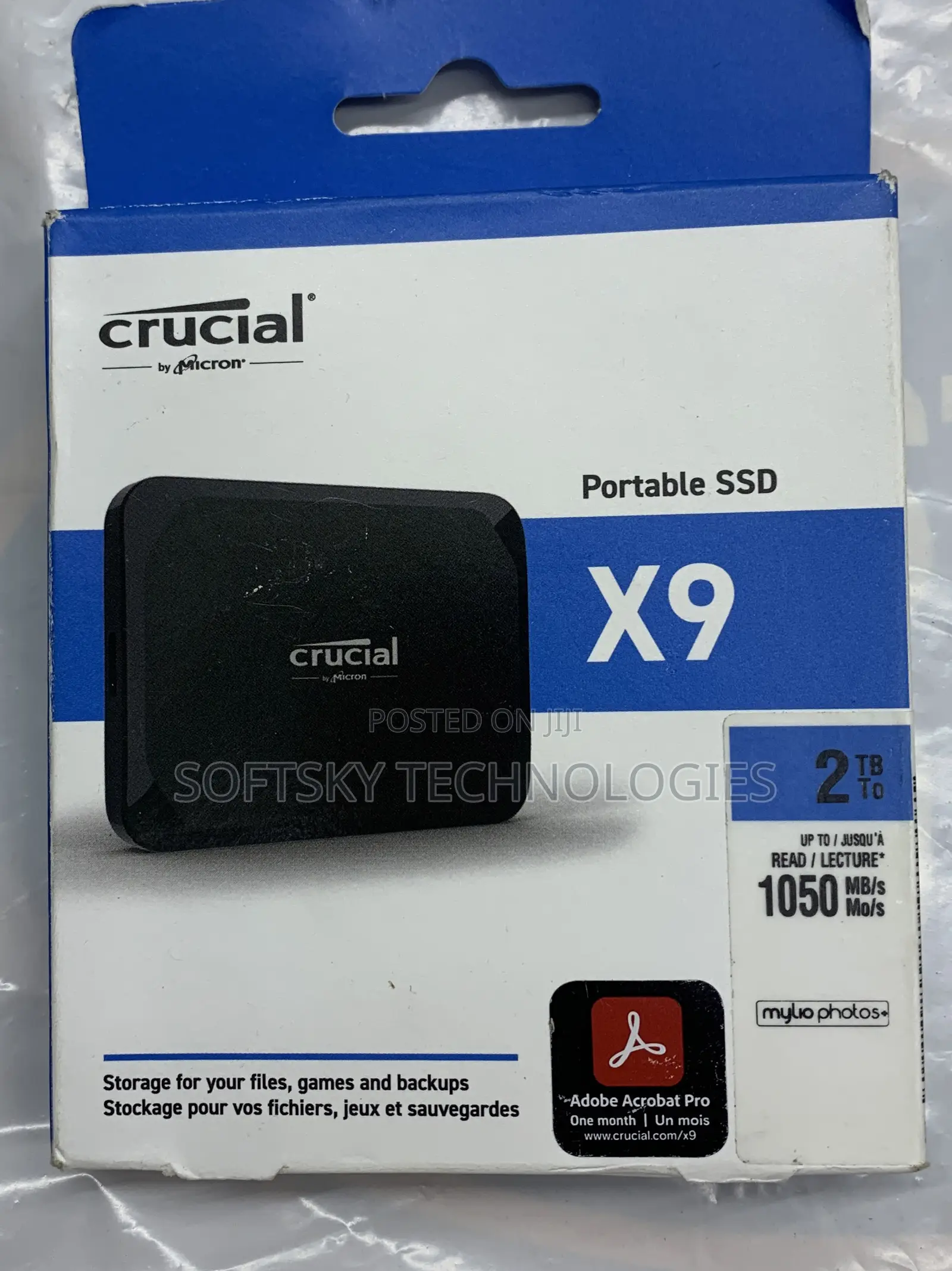 Crucial X9 2tb Portable SSD 1050mbps