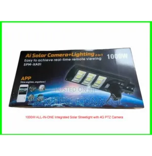 4g Solar Street Light With Ai CCTV Camera-300w