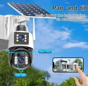 Solar PTZ Ip Camera Double Lens