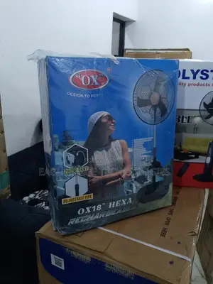 Compact OX 18'' Hexa Rf-1618 Rechargeable Standing Fan
