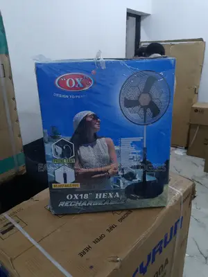 Light Weight OX 18'' Hexa Rechargeable Standing Fan