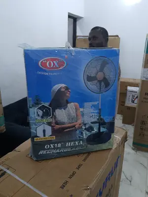 Travel Friendly OX 18'' Hexa Rf-1618 Rechargeable Standing F