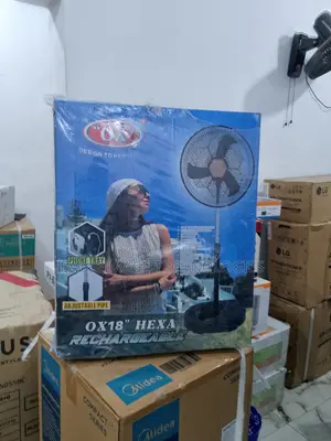 High Velocity OX Hexa 18'' Rf-1618 Rechargeable Standing Fan