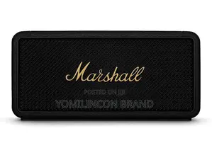Marshall Middleton Portable Bluetooth Speaker, Black.