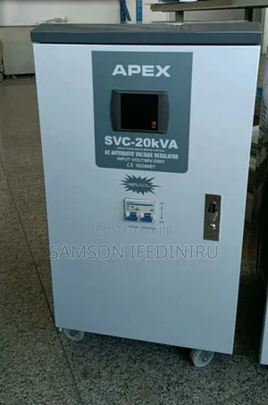 Apex 20kva Servo Single Phase Central Stabilizer 80v-250v