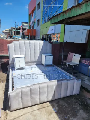 Well Padded Bed Frame With Two Side Drawers