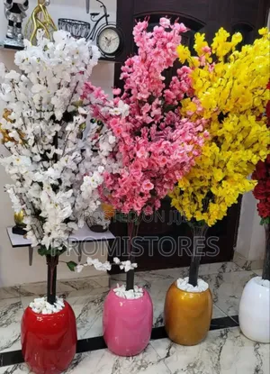 Fibre Pot With Blossom Plant 5.6ft