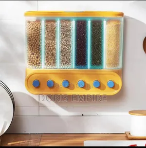 Kitchen Rice Dispensers Wall-Mounted Food Storage Container