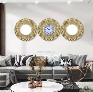 Wall Clocks With 2 Sided Mirrors