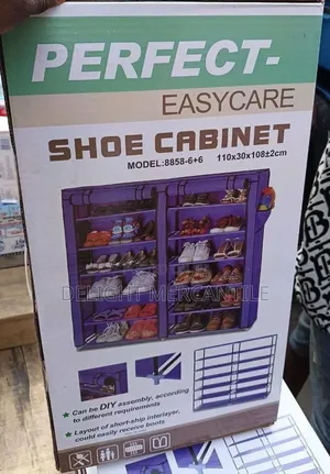 Double Sided Shoe Rack Cabinet With Cover