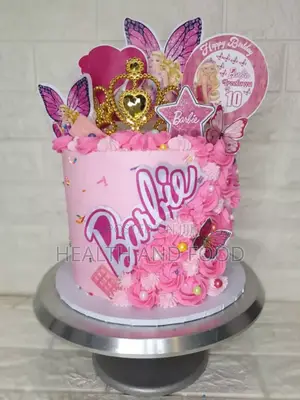 8" Three Layers Beautiful Barbie Cake