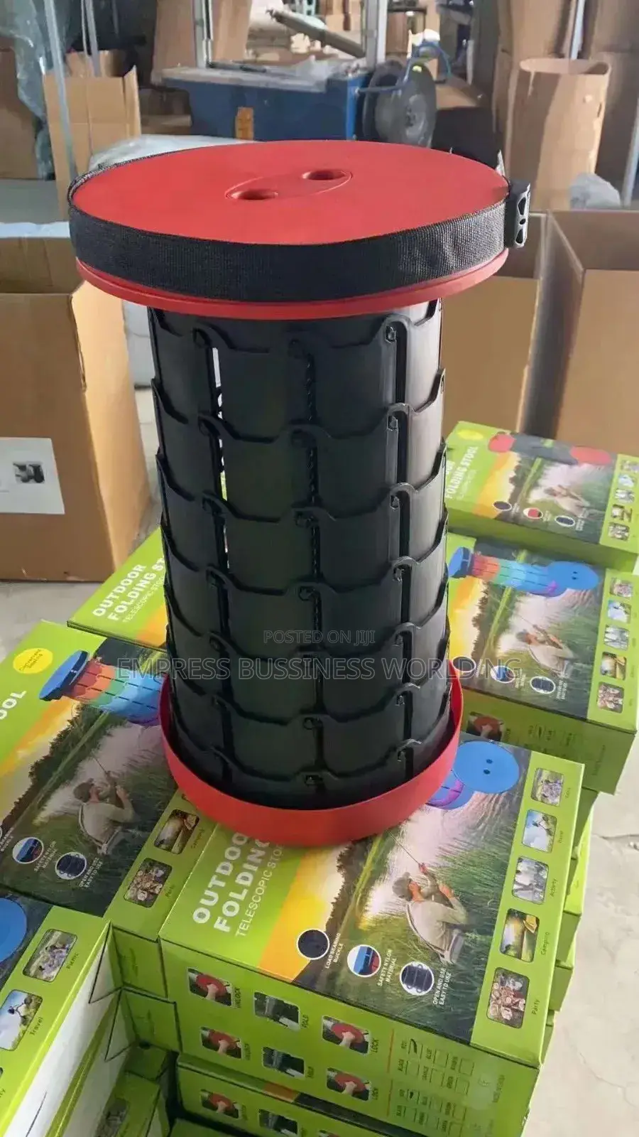 300kg Telescoping Foldable Stool