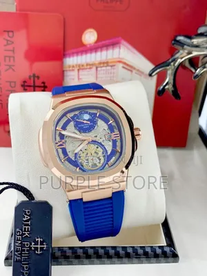 Patek Philippe Wristwatch Blue Rubber Strap