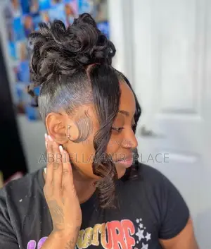 Messy Bun. Full Frontal + Bun ( Ponytail)