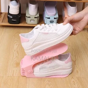 Double Layer Shoe Rack Plastic Integrated Shoe Carrier