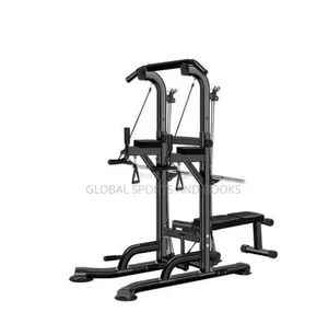 Fitness Power Pull Tower With Barbell Rode