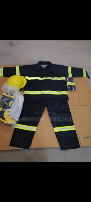 Complete Fire Resistance Coverall With Helmet /Safety Boot