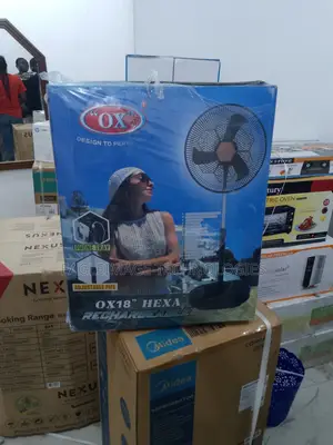 Family Friendily Ox' Hexa Rf-16 18 Rechargeable Standing Fan