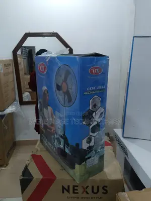 Stylish Design Ox' Hexa Rf-16 18''rechargeable Fan
