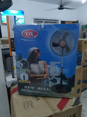 Perfectly Made Ox' Hexa Rf-16 18'rechargeable Standing Fan