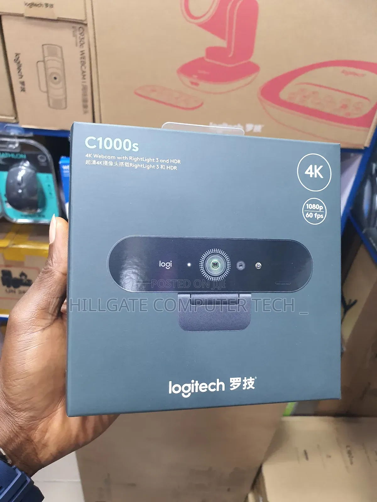 Logitech C1000s Webcam With Rightlight 3 and HDR