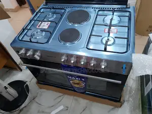 Space Saving Maxi 60 by 90(4+2)Burner Gas Cooker Wood
