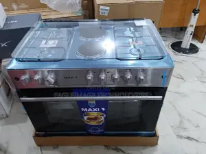 High Grade Material Maxi 60 by 90(4+2)Burner Gas Cooker Wood