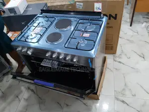 Smart Choice Maxi 60 by 90(4+2) Burner Gas Cooker Wood