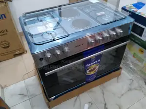 Gas-Powered Maxi 60 by 90(4+2)Burner Cooker Wood