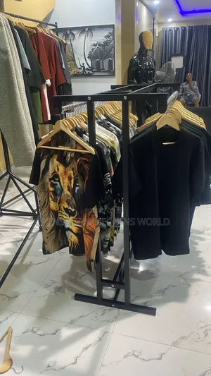 High Quality 4 Lines Double Pole Clothes Rack