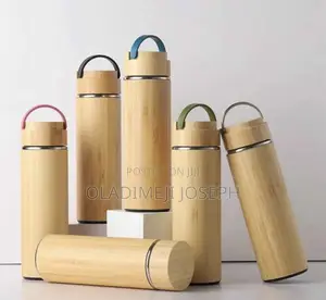 Wooden Vaccum Flask With Handle