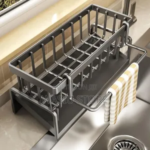 Sink Draining Rack Organizer