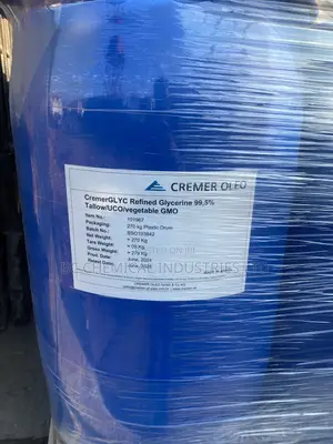 Refined Glycerine,99.5%,270kgs Drums