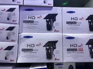 Dual Lenses Solar CCTV