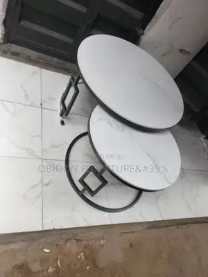 Portable Marble Top Center Table