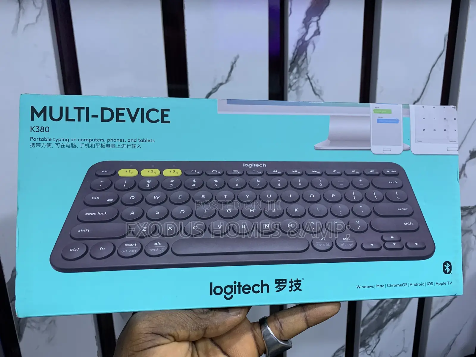 Logitech Multi-Device Bluetooth Keyboard.