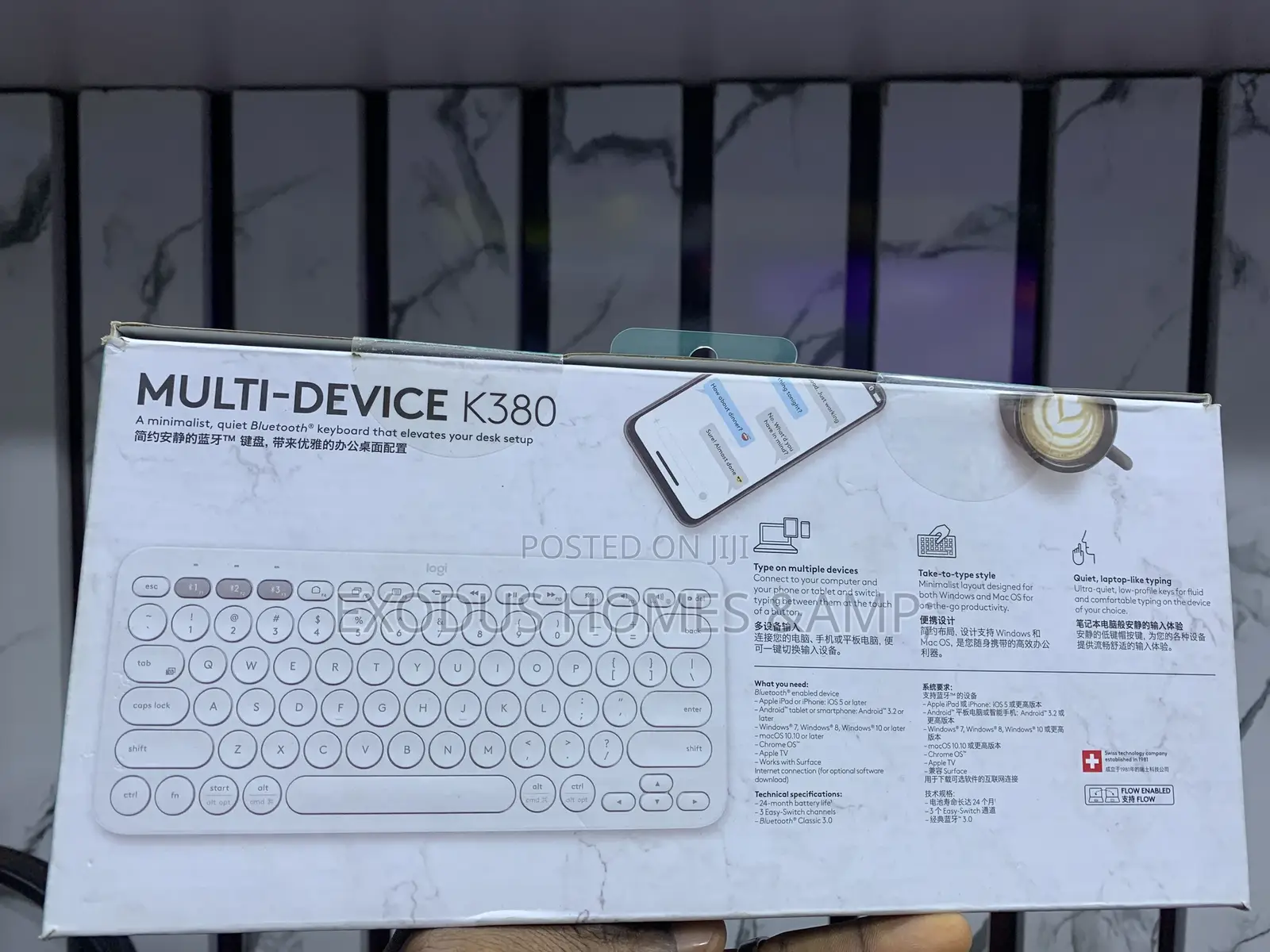 Logitech Multi-Device Bluetooth Keyboard.