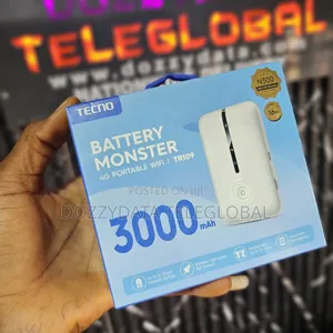 TECNO 4G Portable Wifi Tr109 N300 4G LTE Battery Monster