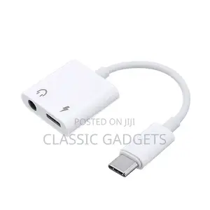 2 in 1 Type C to 3.5mm Charging Audio Adapter