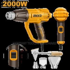 Ingco Hg200078 Heat Gun - 2000w, Variable Temperature,