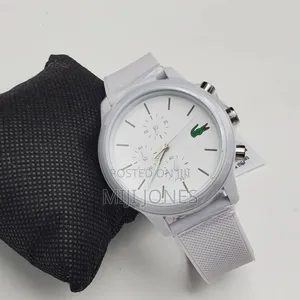 Lacoste White Rubber Strap Watch