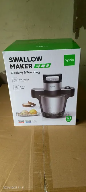Syinix 6L Swallow Maker ECO -cooking Pounding All In One