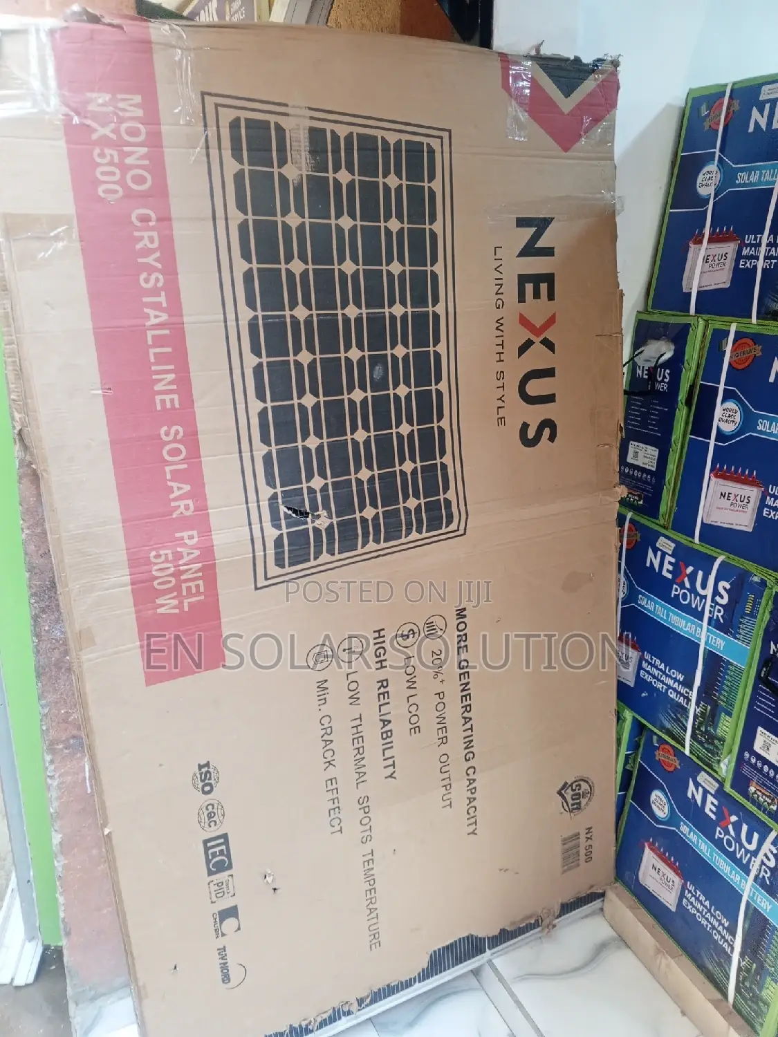 Nexus 500watts Solar Panel Available