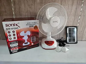 Sonik Table Fan With Panel N Bulbs