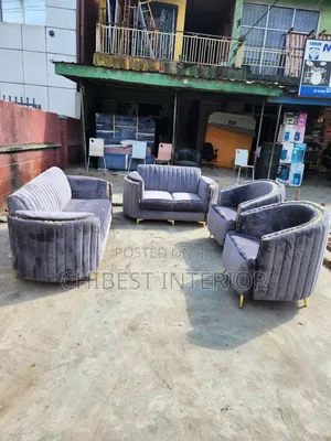 Grey Set of Parlour Sofa Chairs.